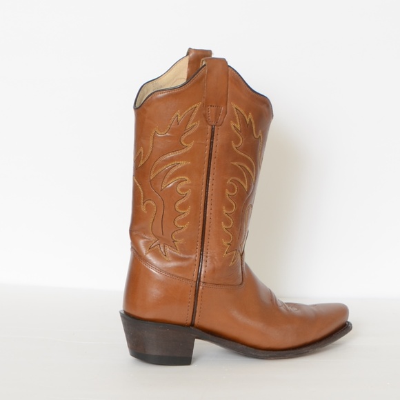 **OLD WEST**REAL LEATHER**BOOTS**UNISEX - Picture 2 of 5